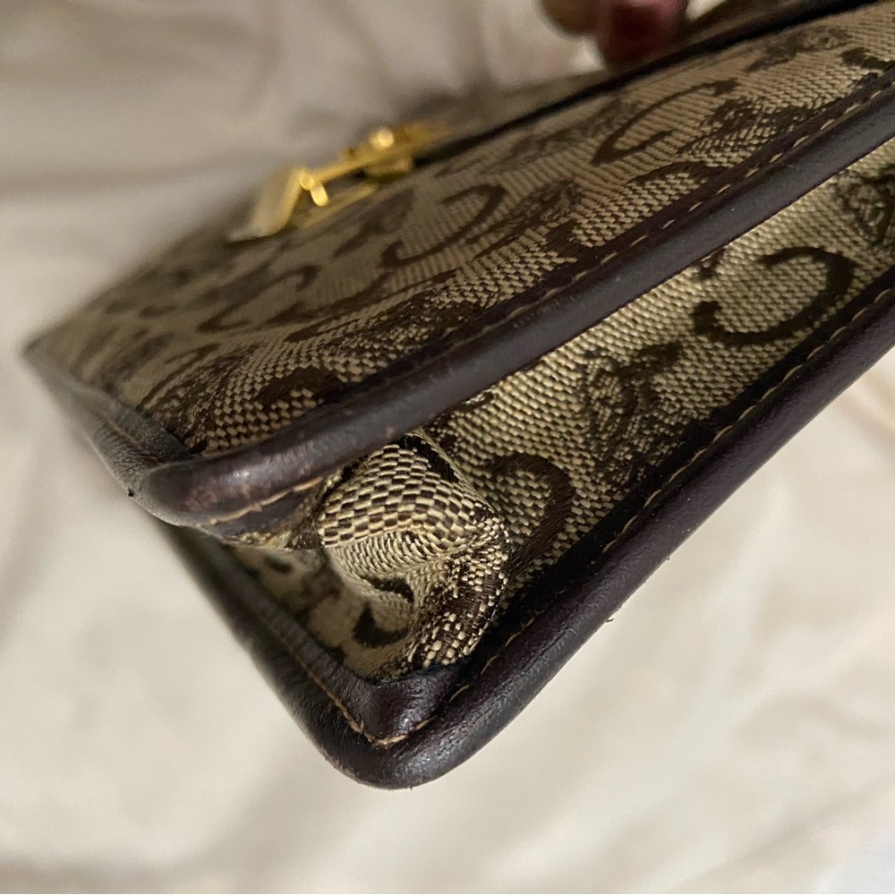 Celine Monogram Clutch in Brown and Black - Picture 4 of 12